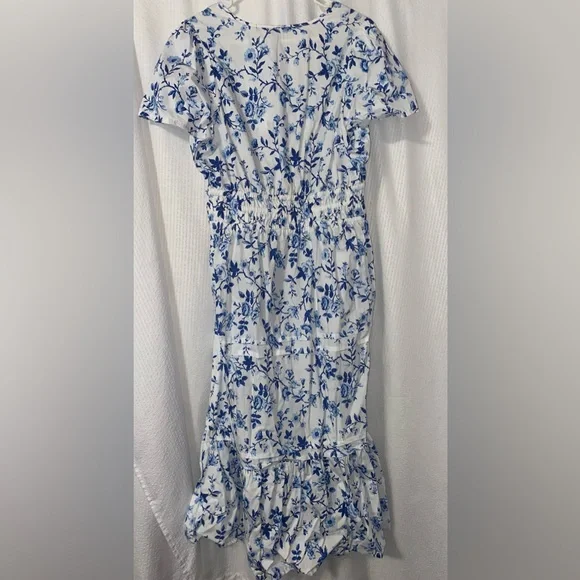 French Connection Blue and White Floral Maxi Dress - Picture 3 of 4